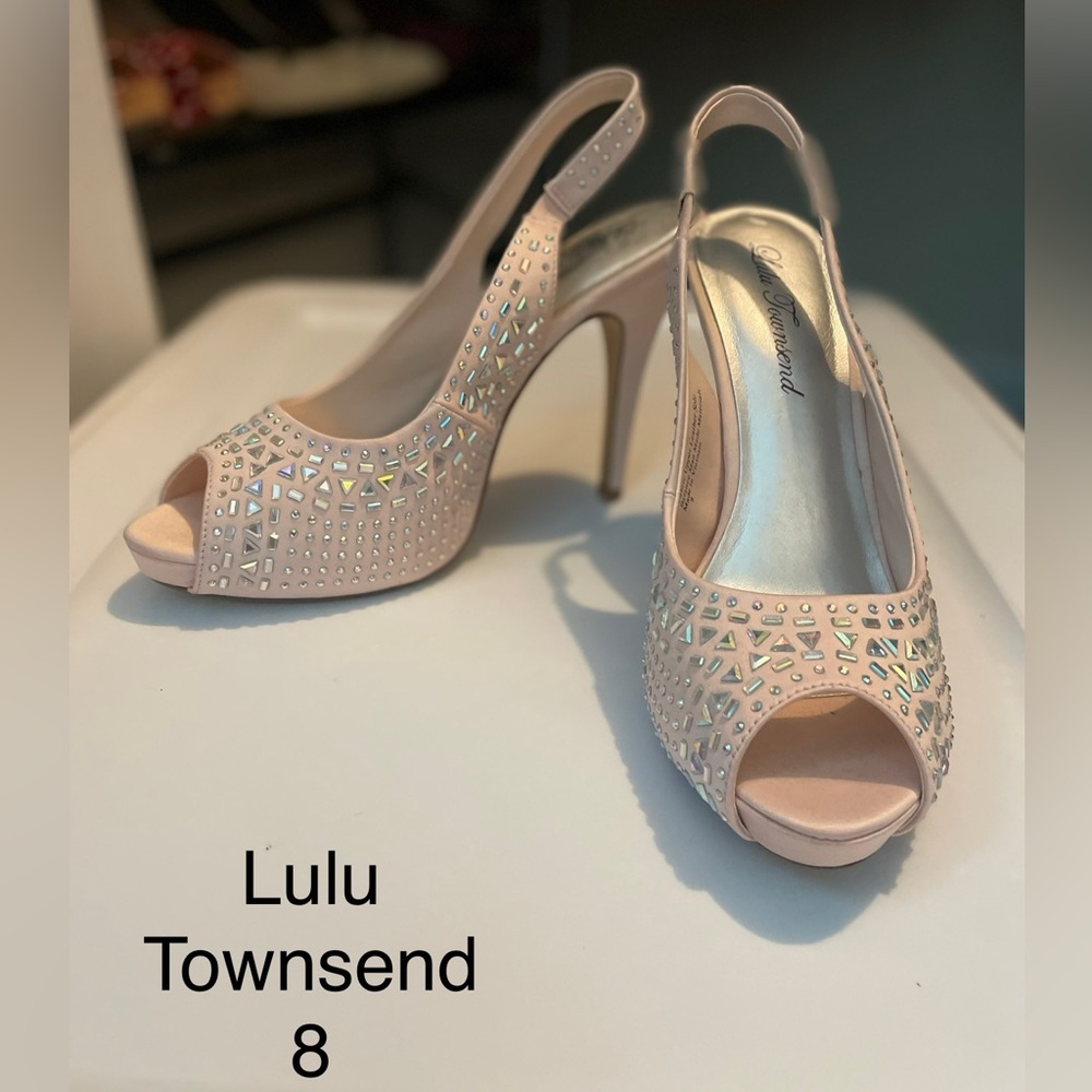 Lulu Townsend Blush Slingback Heels